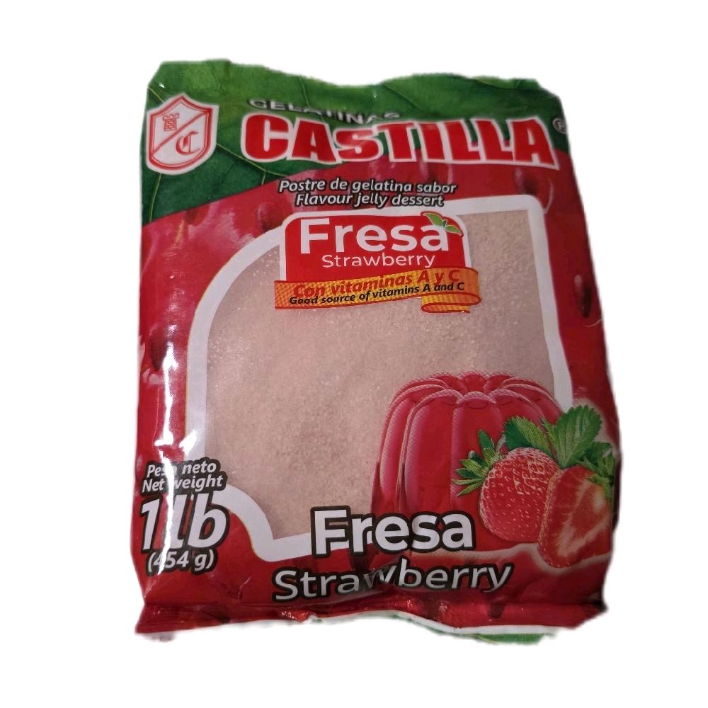 Gelatina Fresa Castilla Bolsa de 1Lb
